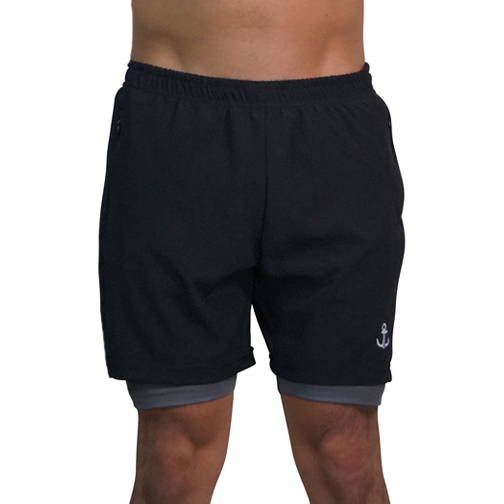 Strong Line Short Black Logo Silver