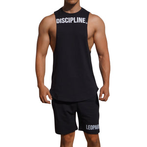 Gym Sleeveless Tee Mentality 3 Pack Negro No Excuses-Work Hard-Discipline