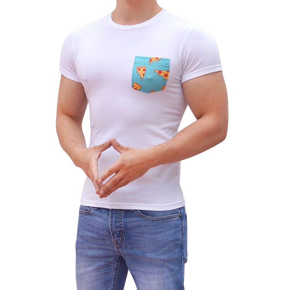 White T-shirt Pizza Bag