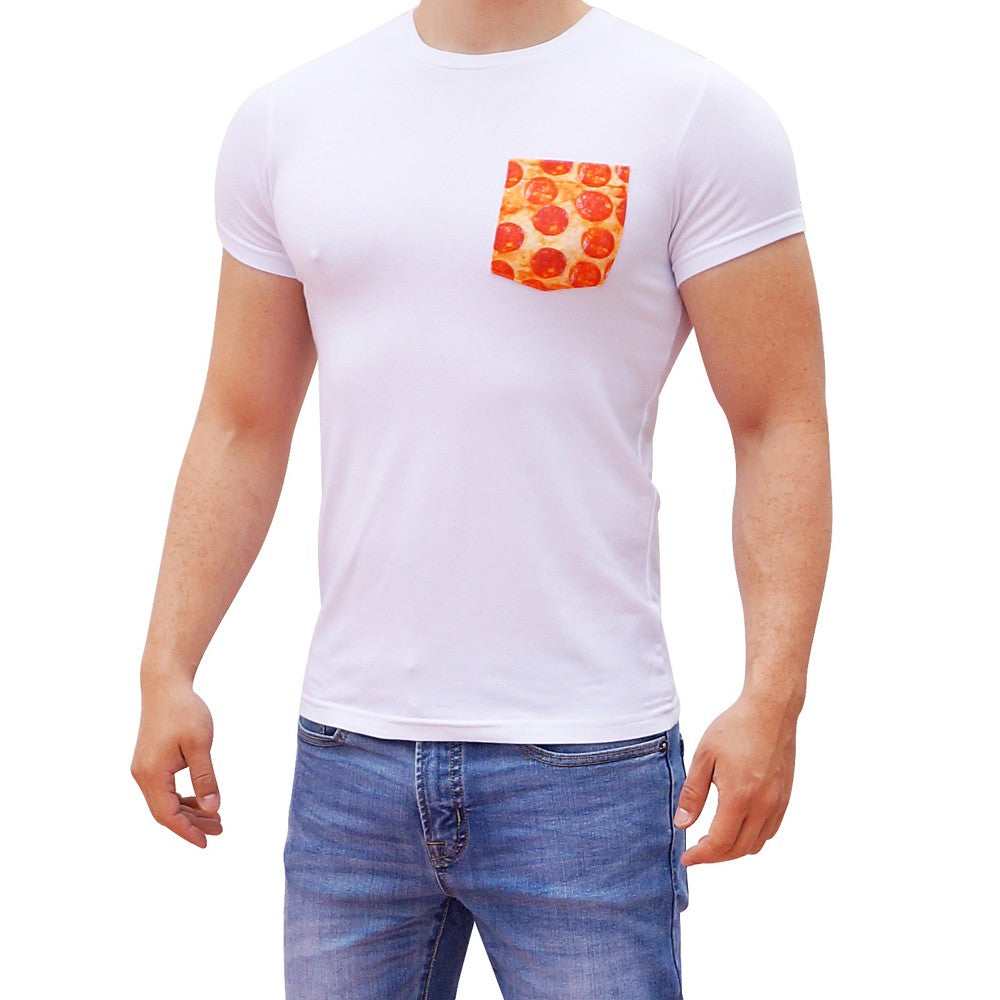 Playera Blanca Bolsa Pepperonis