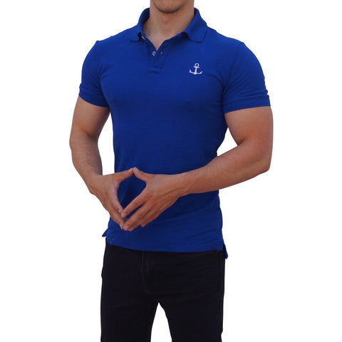 Playera Polo Rey Logo Blanco Manga Corta Rey