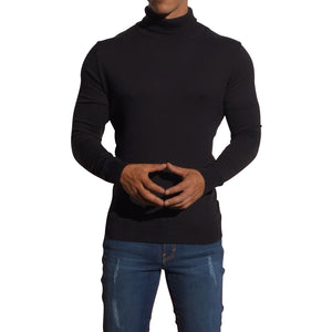 Roll Neck Sweater Negro