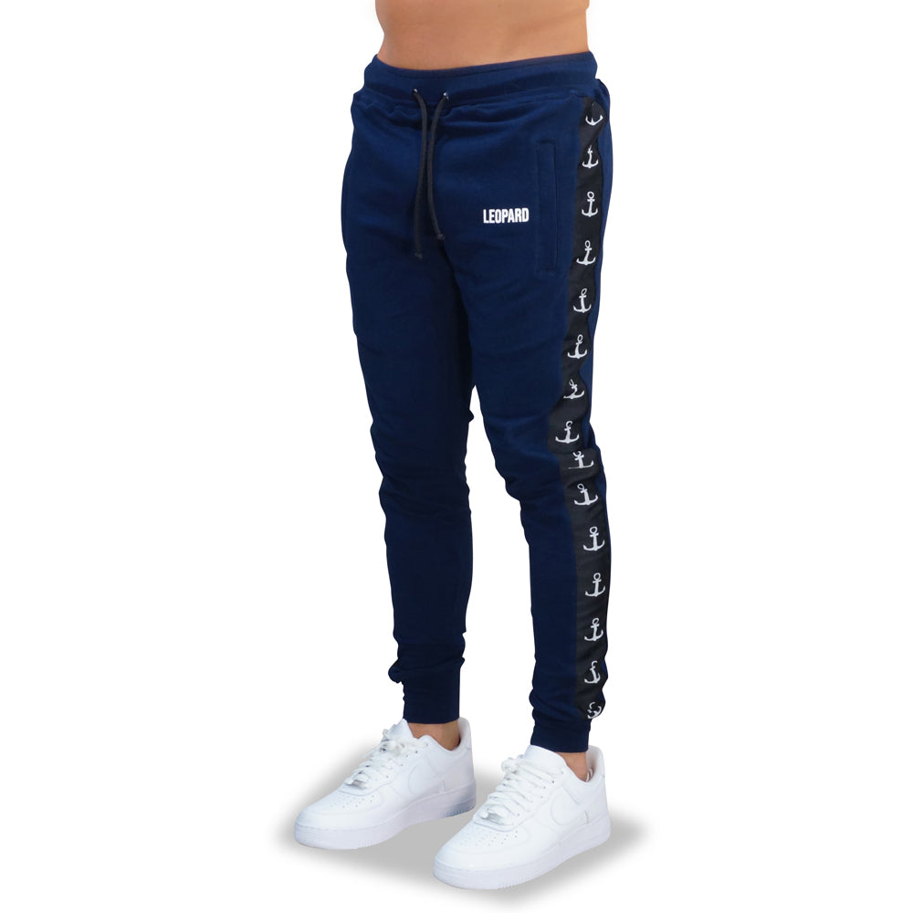 Alpha Track Jogger Logo Stripe Navy