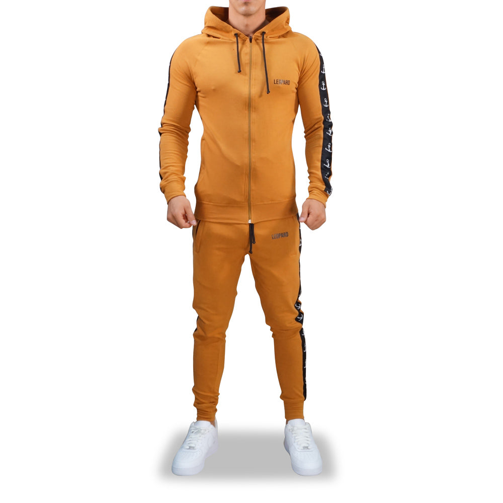 Alpha Track Jogger Logo Stripe Camel