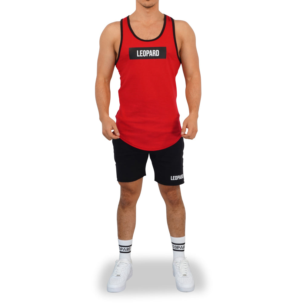 GYM CORE TANK RED BIG BOX LOGO