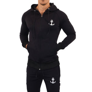 Delta Jacket Black White Anchor 