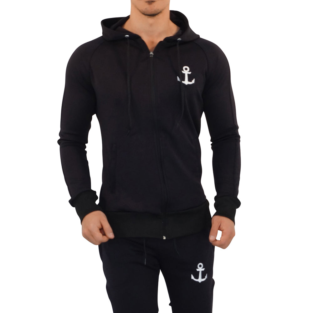 Delta Jacket Black White Anchor 