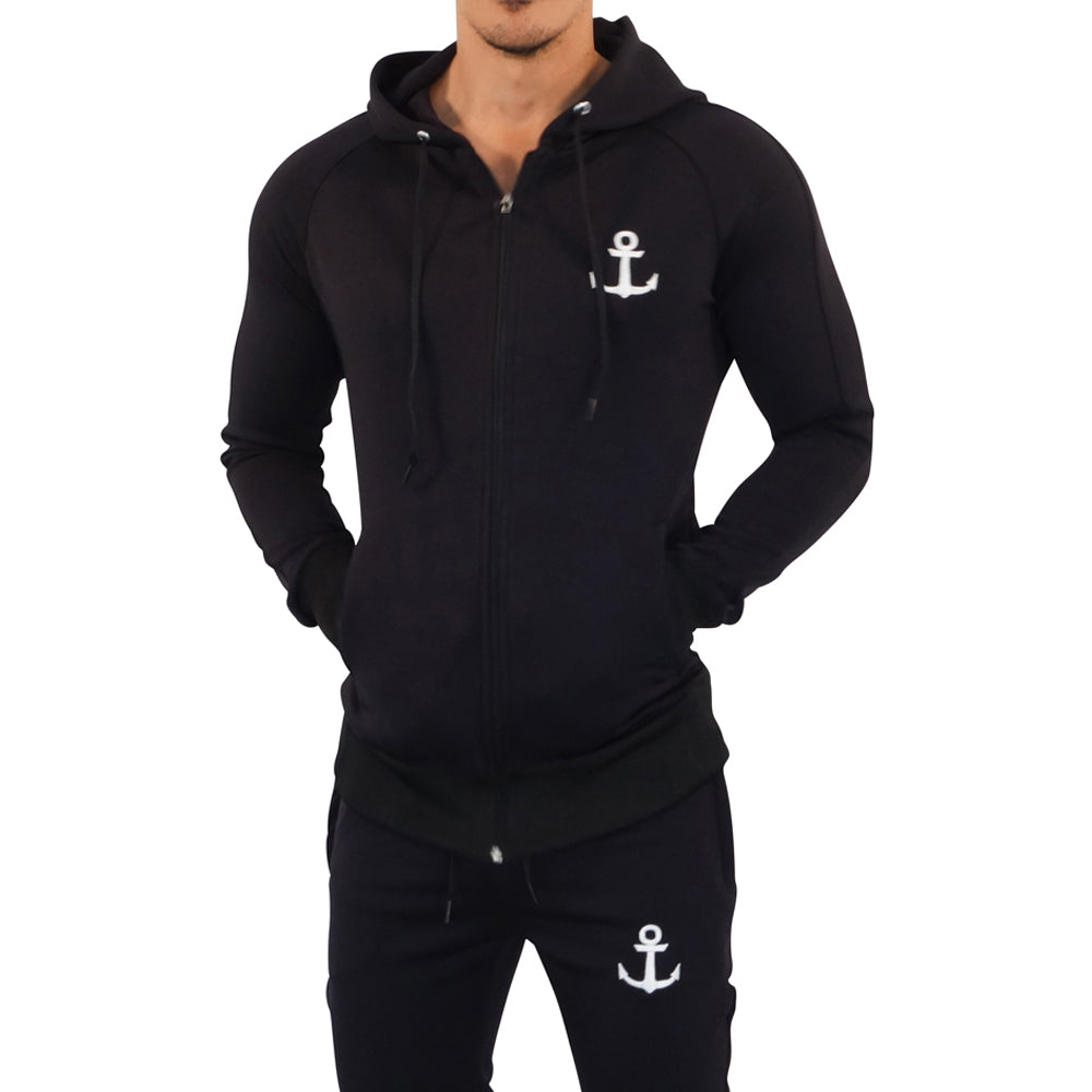 Delta Jacket Black White Anchor 