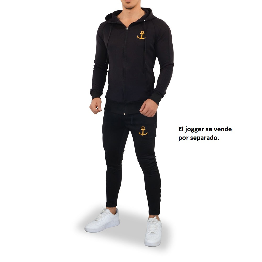 Delta Jacket Black Golden Anchor 