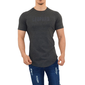Matte Leopard Short Sleeve Oxford Ranglan T-Shirt