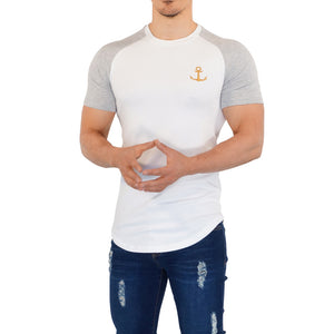 Jasper White Short Sleeve Raglan T-shirt