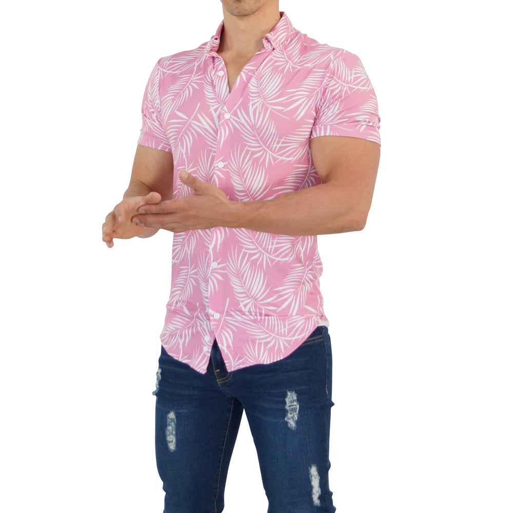 Royal Palm Pink Short Sleeve Shirt