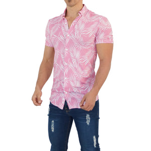 Camisa Manga Corta Royal Palm Pink