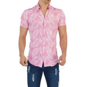 Camisa Manga Corta Royal Palm Pink