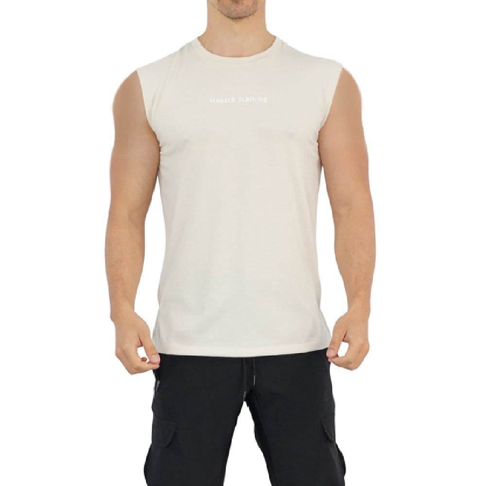 Turn The Pain Cut Off Tank Top Sand