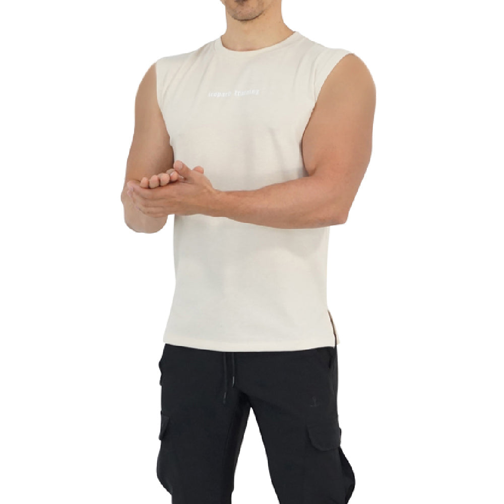 Turn The Pain Cut Off Tank Top Sand