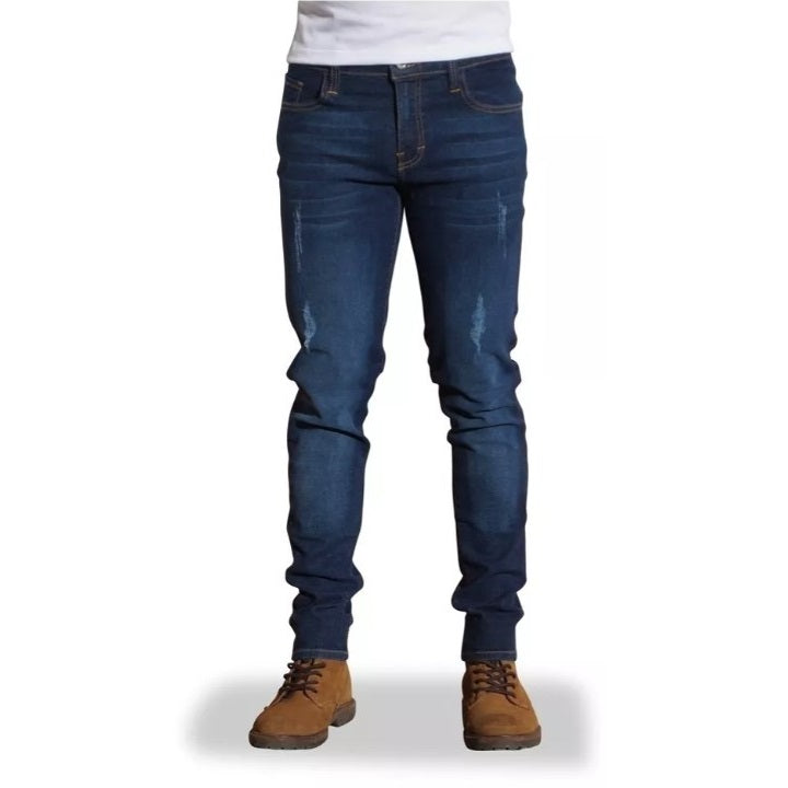 Jeans Slim Fit Washed Navy Blue