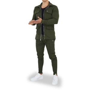 Casual Utility Tracksuit Olive