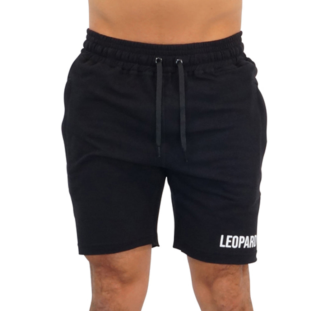 Gym Short Black Big Logo White
