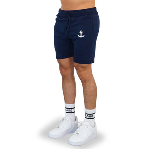 Alpha Short Navy Embroidered Logo